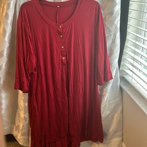Long sleeve high low shirt